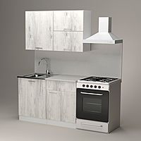 Кухонный гарнитур «Алина лайт», 1200×1570 мм, цвет белый/пайн белый