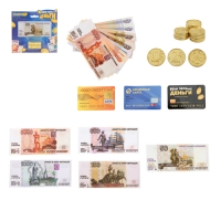 Набор денег с карточками "Мои первые деньги". для мальчика