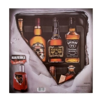 Наклейка на чемодан "Напитки"
