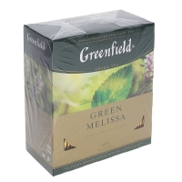 Чай зеленый Greenfield Green Melissa, 100 пак*1,5 г