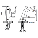 Смеситель для раковины Ledeme H59 L1059 хром