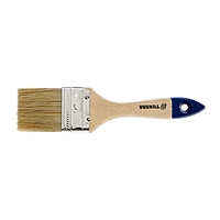 Кисть плоская TUNDRA, натуральная щетина, деревянная ручка, 2", 50 мм