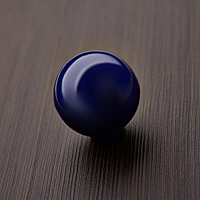 Ручка кнопка PLASTIC 008, пластиковая, синяя