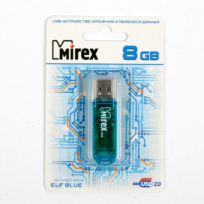 USB Флеш-накопитель MIREX LINE BLACK 8GB - OZON