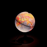 Глобус политический рельефный диаметр 210мм "Классик", с подсветкой