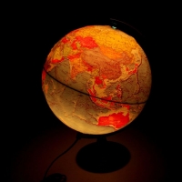 Глобус политический рельефный диаметр 320мм "Классик Евро", с подсветкой