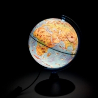 Глобус зоогеографический Детский диаметр 210мм "Классик евро", с подсветкой