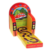 Мягкая игрушка "Кресло-кровать Светофор" с игральным кубиком