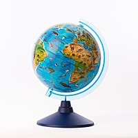 Глобус зоогеографический Детский диаметр 210мм "Классик евро"