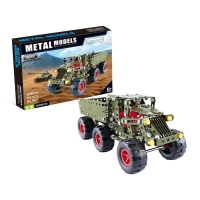 Конструктор металлический "Военный грузовик", 307 деталей