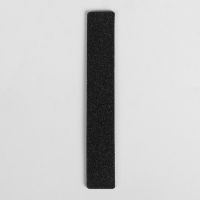 Пилка наждачная для ногтей, абразивность 100/180, 18см, цвет чёрный