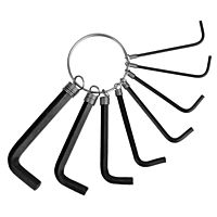 Набор ключей шестигранных на кольце LOM, 1.5 - 6 мм, 8 шт.