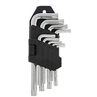 Набор ключей LOM, TORX Tamper, TT10 - TT50, 9 шт.
