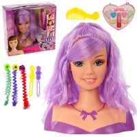 Кукла-манекен для создания причёсок, "Мальвина" с аксессуарами