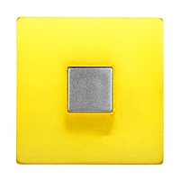 Ручка кнопка PLASTIC 003, пластиковая, желтая