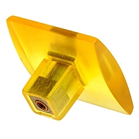 Ручка кнопка PLASTIC 003, пластиковая, желтая