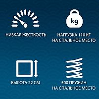 Матрас «Бари Black and White»‎, размер 180х200 см, высота 19 см, трикотаж