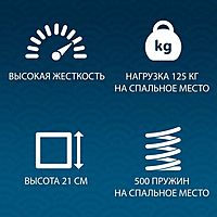 Матрас «‎Венера Black and White»‎, размер 180х200 см, высота 18 см, трикотаж