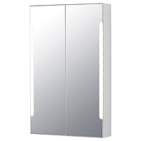Зеркальный шкафчик СТОРЙОРМ, 2 дверцы, подсветка, цвет белый
