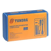 Набор инструментов в кейсе TUNDRA, автомобильный, CrV, 1/4", 47 предметов