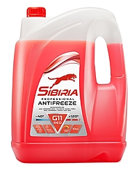 Антифриз Sibiria -40 Red G11 10 кг красный