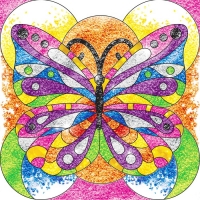 Фреска-антистресс "Бабочка", 19 х 19 см