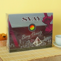 Чай черный, зеленый Svay  Berry Variety  48 пирамидок