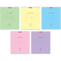 Тетрадь 12 листов крупная клетка "Классика", картонная обложка, микс, EK 35202