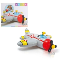 Надувная игрушка для плавания "Самолет", 132х130 см, от 3-лет, цвета МИКС 57537 INTEX