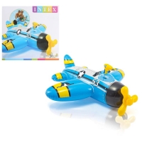 Надувная игрушка для плавания "Самолет", 132х130 см, от 3-лет, цвета МИКС 57537 INTEX