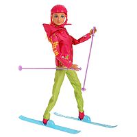 Кукла-модель Лыжница с аксессуарами в ассортименте