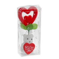 Декор-украшение для букетов "Мишка с сердечком"