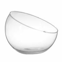 Ваза "Анабель" шаровая с косым резом  d-19х16см,