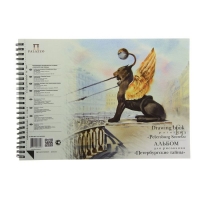 Альбом для рисования А4, 40 листов на гребне "Палаццо.Петербургские тайны", блок 160г/м2