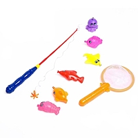 Рыбалка магнитная «Морские жители», 8 предметов: 1 удочка , 1 сачок, 6 игрушек, цвета МИКС