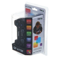 Беспроводной геймпад Dialog Action GP-A11RF, RF 2.4G, виброэффект, 12  кнопок, USB