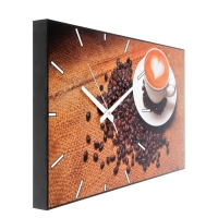 Часы настенные прямоугольные "Кофейная фантазия", 61х37 см