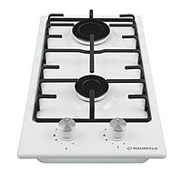 Варочная поверхность Maunfeld EGHE.32.3EW/G, газовая, 2 конфорки, белая