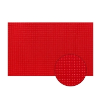Канва для вышивания №11, 60х40см, цвет красный