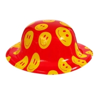 Карнавальная шляпа "Смайлики" на резинке цвета МИКС