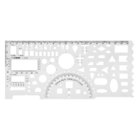 Линейка офицерская гибкая б/цв печатн шкала ТТ03