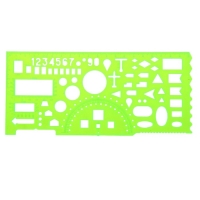 Линейка офицерская зелёная отливн шкала ТТ01