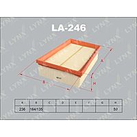 Фильтр воздушный LYNXauto LA246