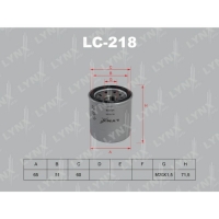 Фильтр масляный LYNXauto LC218