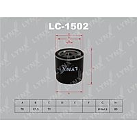 Фильтр масляный LYNXauto LC1502