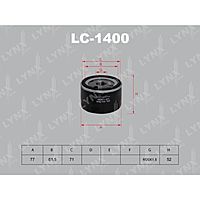 Фильтр масляный LYNXauto LC1400