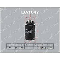 Фильтр масляный LYNXauto LC1047