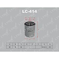 Фильтр масляный LYNXauto LC414