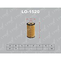 Фильтр масляный LYNXauto LO1520