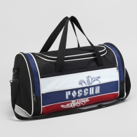 Сумка спорт 853, 50*20*26, отдел на молнии, н/карман, регул ремень, черный